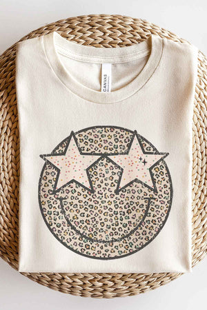 Leopard Smiley Tee