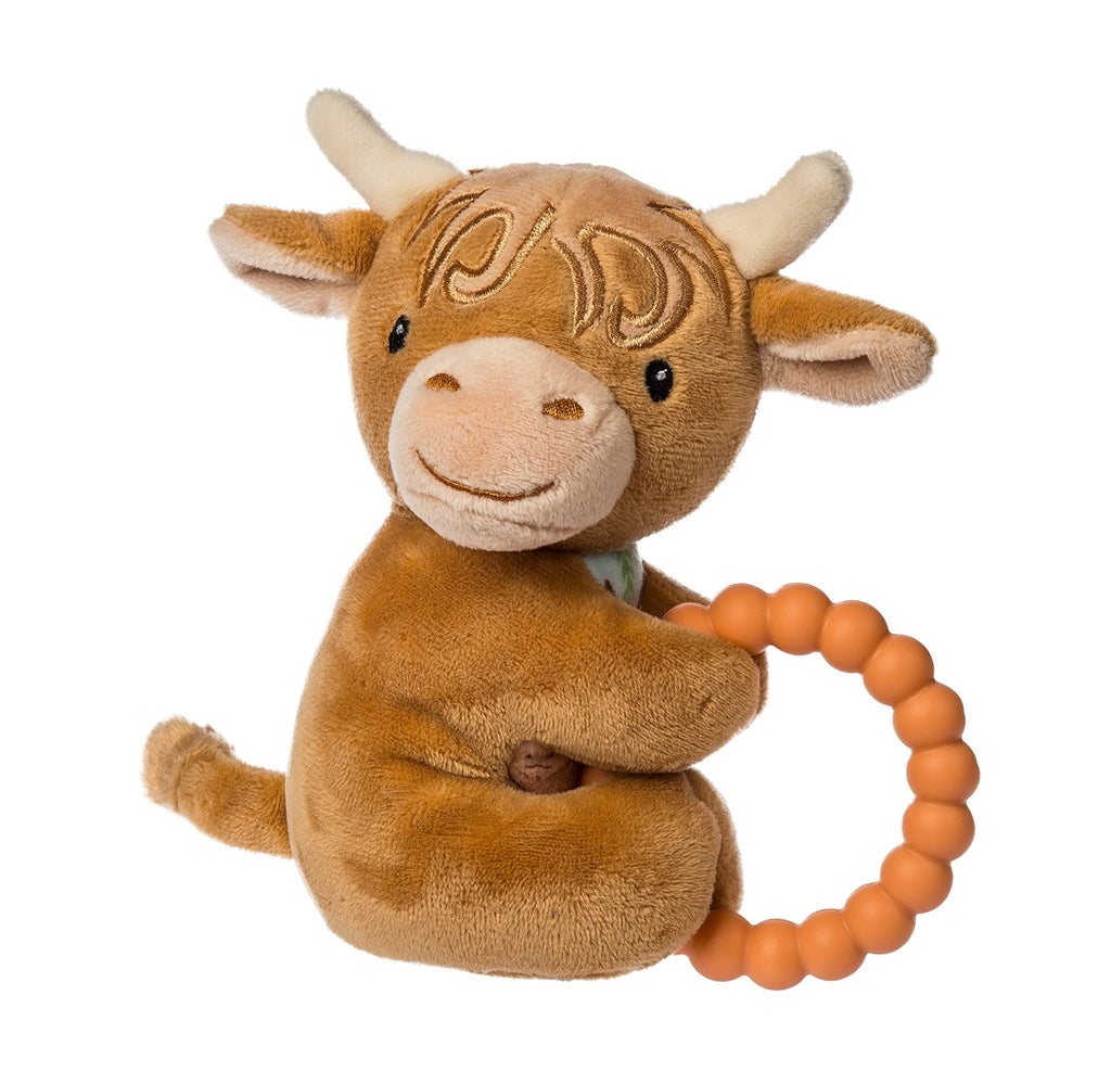 Highland Cow Teether Rattle