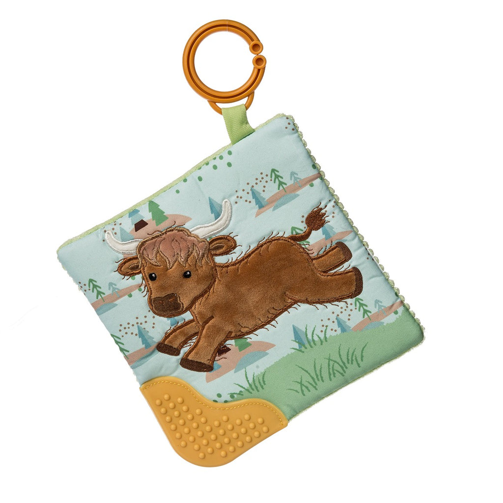 Highland Cow Crinkle Teether