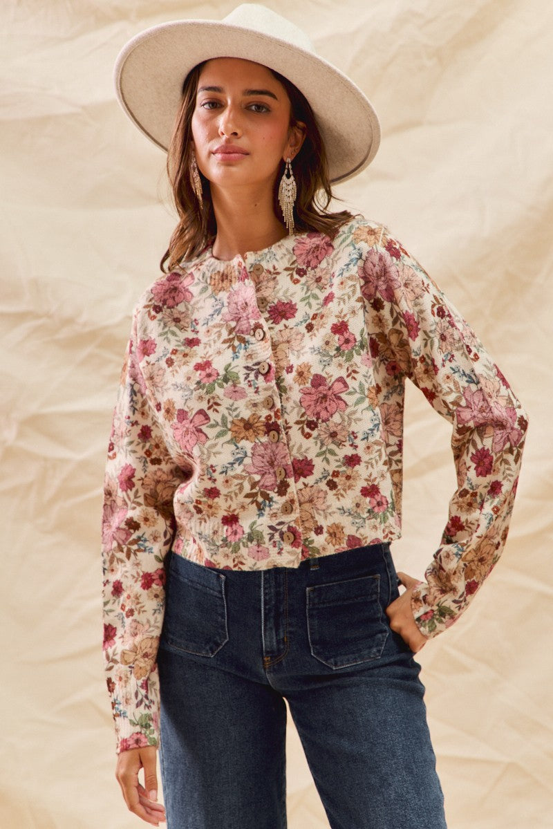 Lillian Floral Cardigan