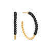 Twisted Gold Beaded Earring