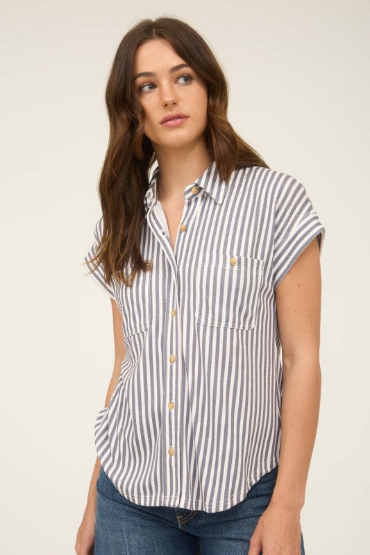 Natalie Button Down Top