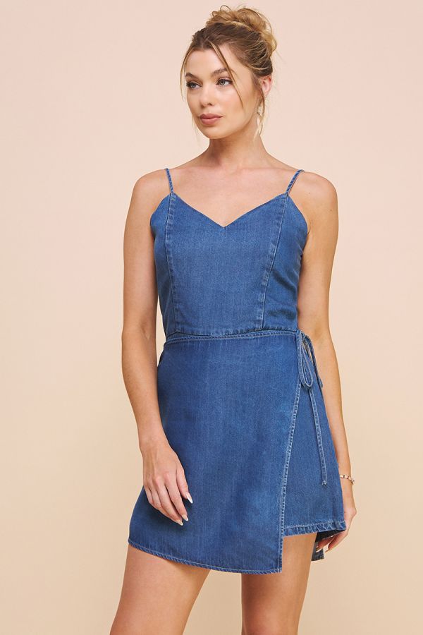 Wrap Chambray Romper