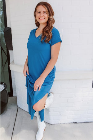 Teal With It Dress