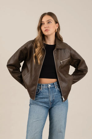 Caroline Leather Jacket