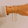 Cowrie Shell Adjustable Charm Bracelet