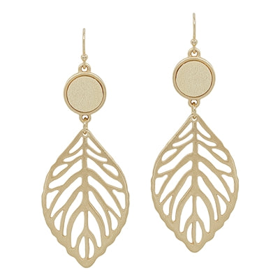 Gold Leaf Earrings