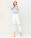 Vervet - White Distressed Denim